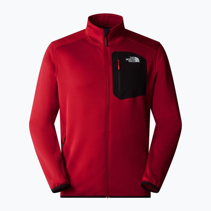 Мъжки суитшърт The North Face Crest FZ garnet red/black 5