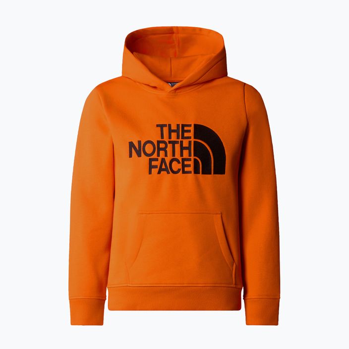 Детски суитшърт The North Face Drew Peak P/O Hoodie orange 4