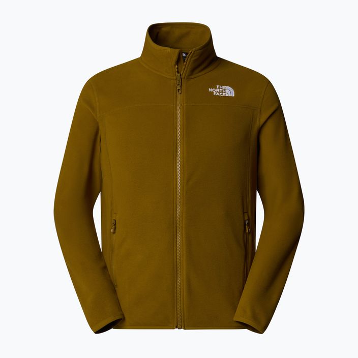 Мъжки суитшърт The North Face 100 Glacier Full Zip moss green