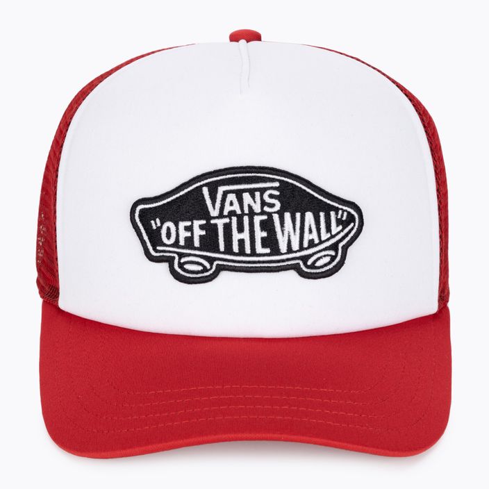 Мъжки Vans Classic Patch Curved Bill Trucker състезателни червена шапка 2