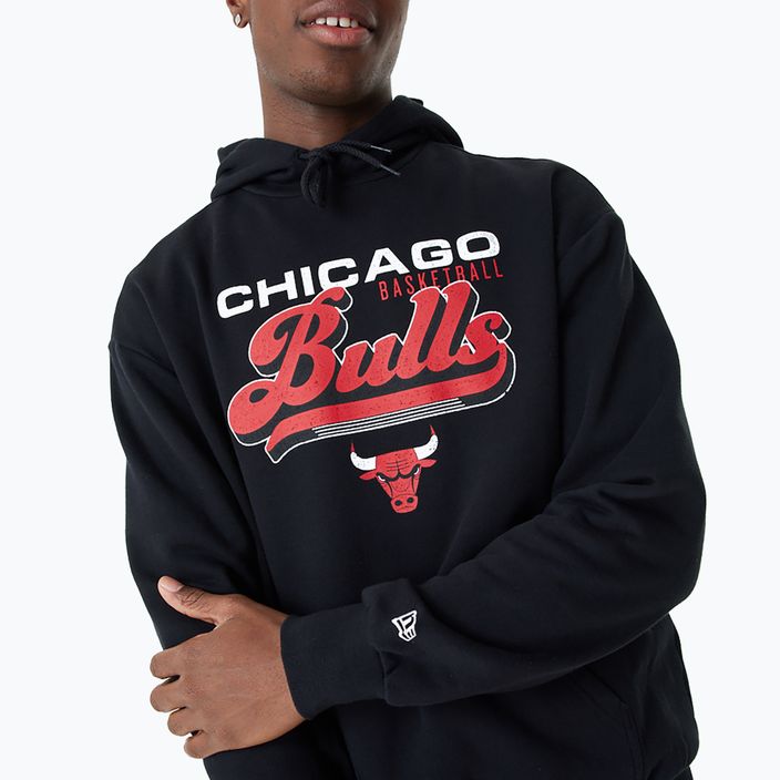 Мъжки суитшърт New Era NBA Graphic OS Hoody Chicago Bulls black 5
