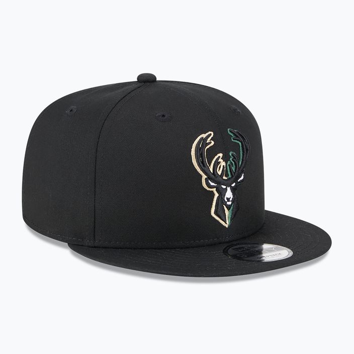 New Era Split Logo 9Fifty Milwaukee Bucks шапка черна