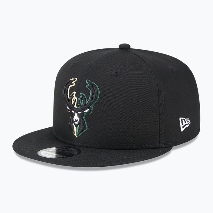 New Era Split Logo 9Fifty Milwaukee Bucks шапка черна 2