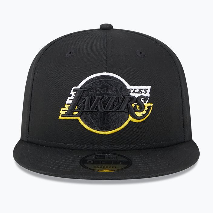 New Era Split Logo 9Fifty Los Angeles Lakers шапка черна 3