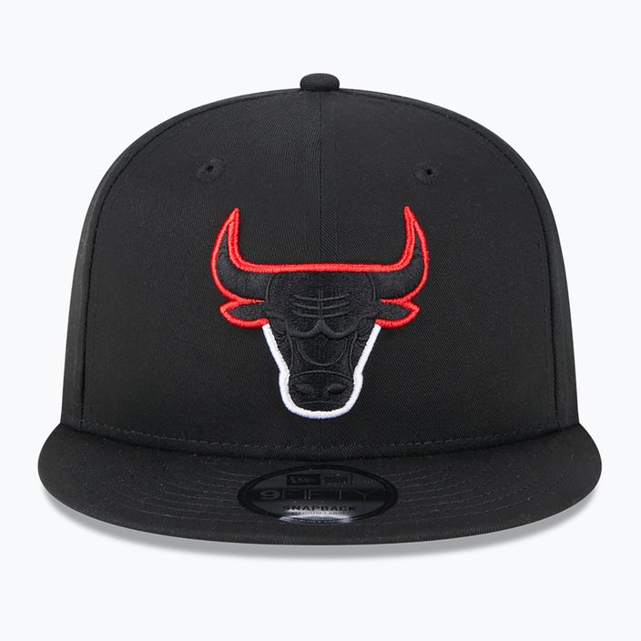 New Era Split Logo 9Fifty Chicago Bulls шапка черна 3