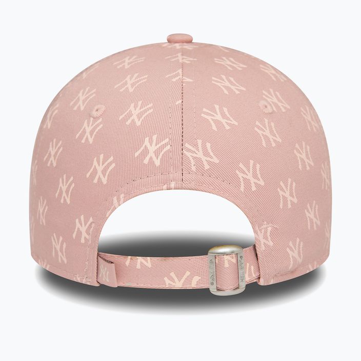 New Era Monogram 9Forty New York Yankees пастелно розова бейзболна шапка за жени 4