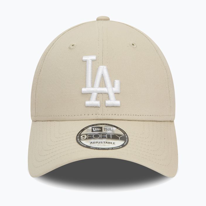 Мъжка бейзболна шапка New Era Side Patch 9Forty Los Angeles Dodgers light beige 2