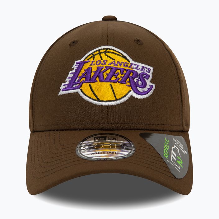 Мъжка бейзболна шапка New Era Repreve 9Forty Los Angeles Lakers тъмнокафява 2