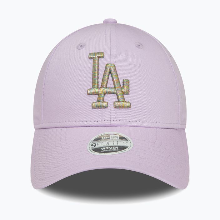 Дамски New Era Metallic Logo 9Forty Los Angeles Dodgers бейзболна шапка пастелно лилаво 2