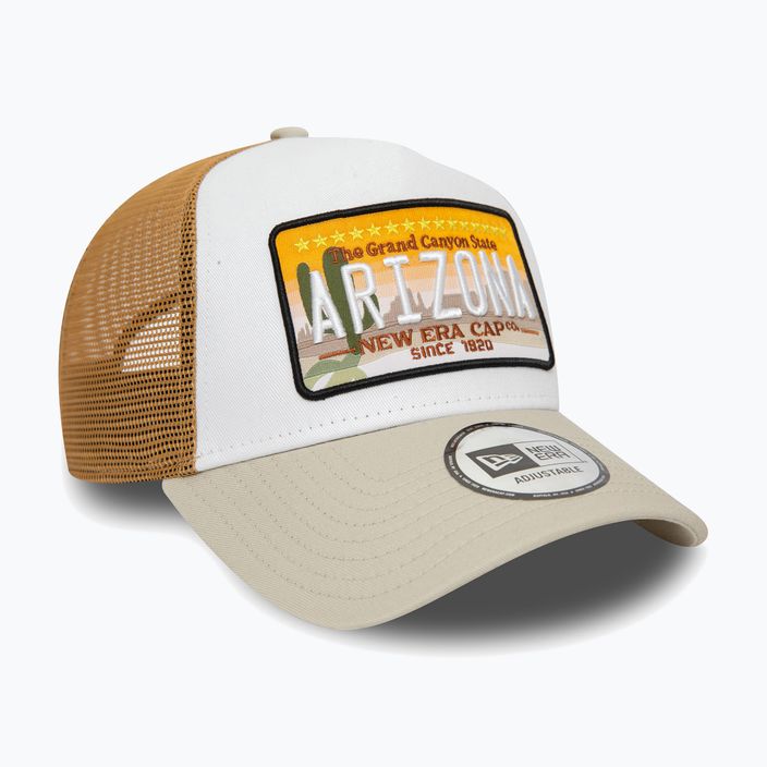 Мъжка бейзболна шапка New Era Patch Trucker light beige 3