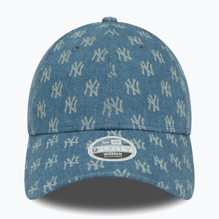 New Era Denim Mono 9Forty New York Yankees med blue бейзболна шапка за жени 2