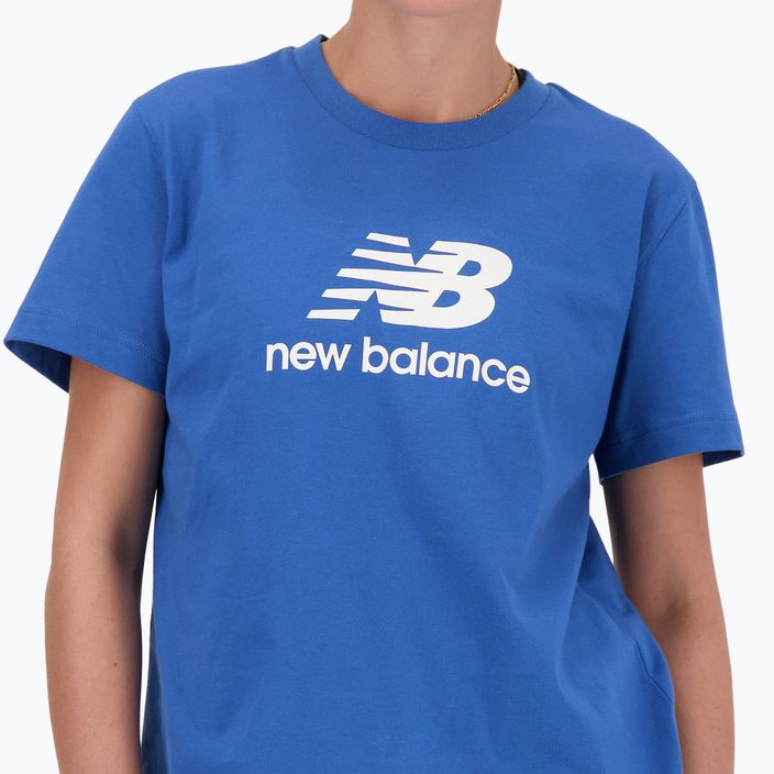 Дамска тениска New Balance Jersey Stacked Logo blueagat 4
