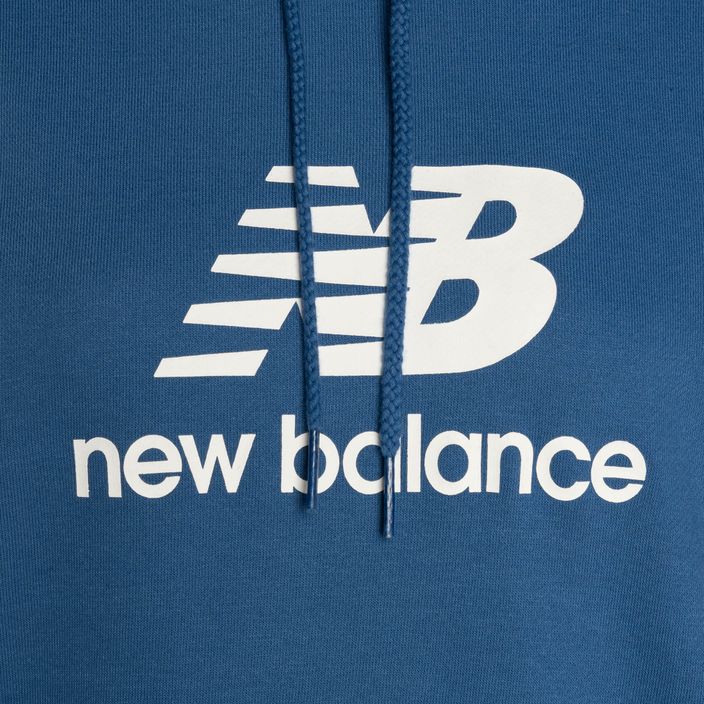 New Balance French Terry Stacked Logo Hoodie за жени blueagat 7