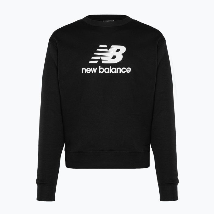 Мъжки суитшърт New Balance Stacked Logo French Terry Crew black 5