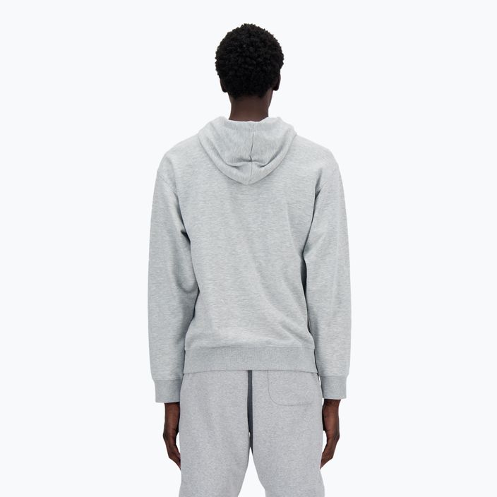 New Balance Stacked Logo French Terry Hoodie athletic grey 2