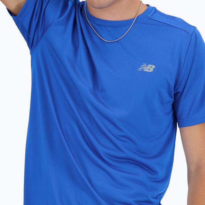 Мъжка тениска New Balance Run blue oasis 4