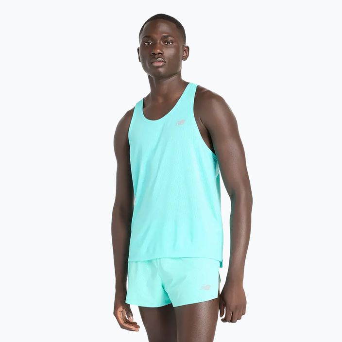 Мъжки потник New Balance Singlet Athletics cyber jade