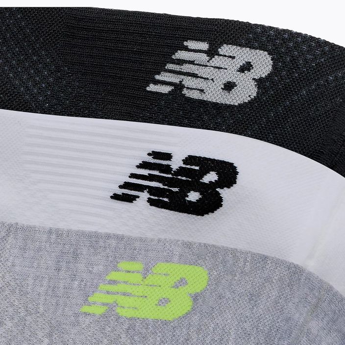 New Balance Running Repreve No Show Tab чорапи 3 чифта сиво/бяло/черно 3
