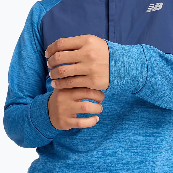 Мъжки New Balance Athletics Heat Grid 1/2 Zip heron blue running longsleeve 6