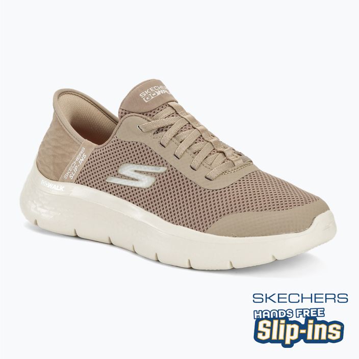 Дамски обувки SKECHERS Slip-ins Go Walk Flex Grand Entry сиво/бяло