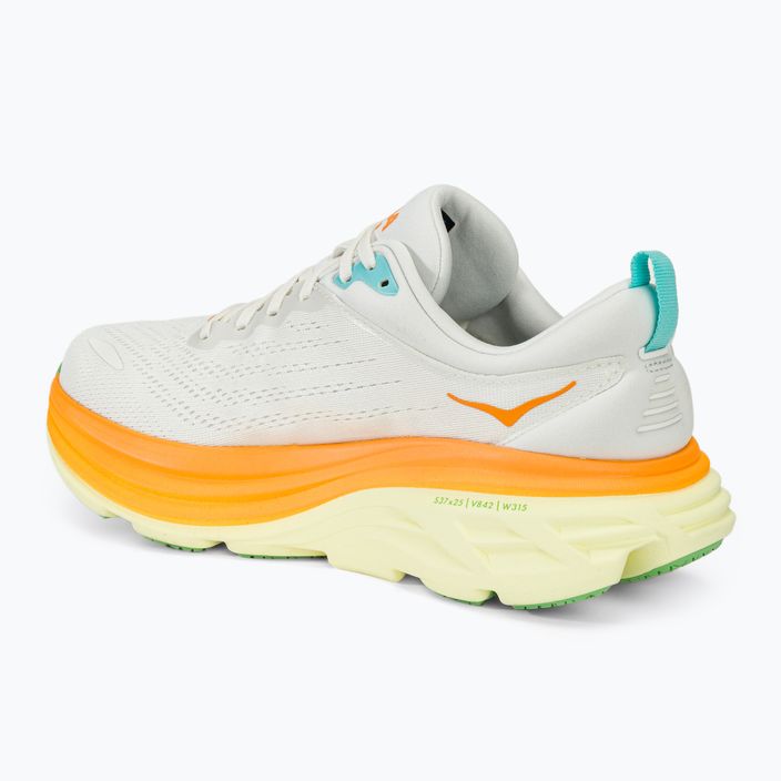 Мъжки обувки за бягане на HOKA Bondi 8 blanc de blanc/solar 3