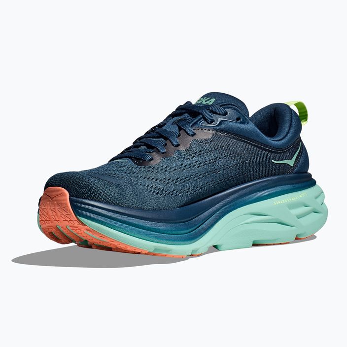 Дамски обувки за бягане HOKA Bondi 8 midnight/seafoam 3