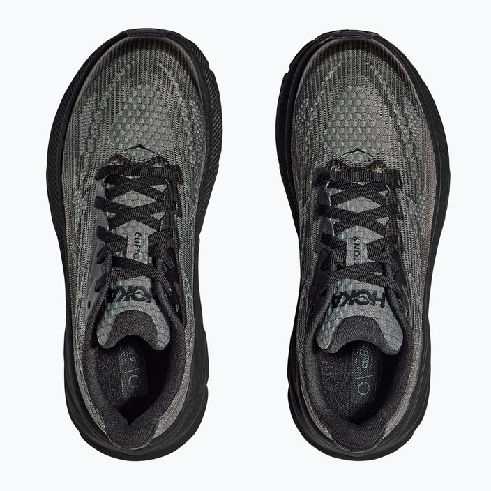 Детски обувки за бягане HOKA Clifton 9 black/carbon black 12