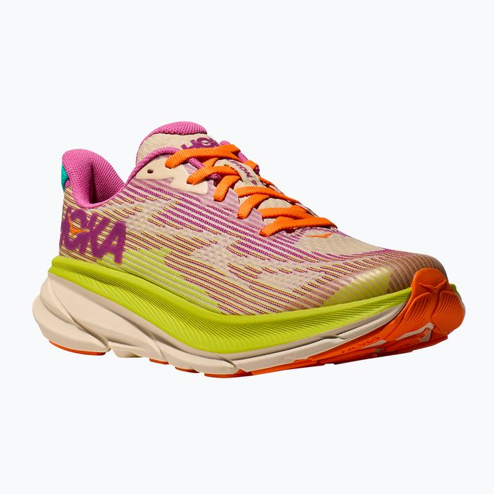 Детски обувки за бягане HOKA Clifton 9 fuchsia/vanilla 8