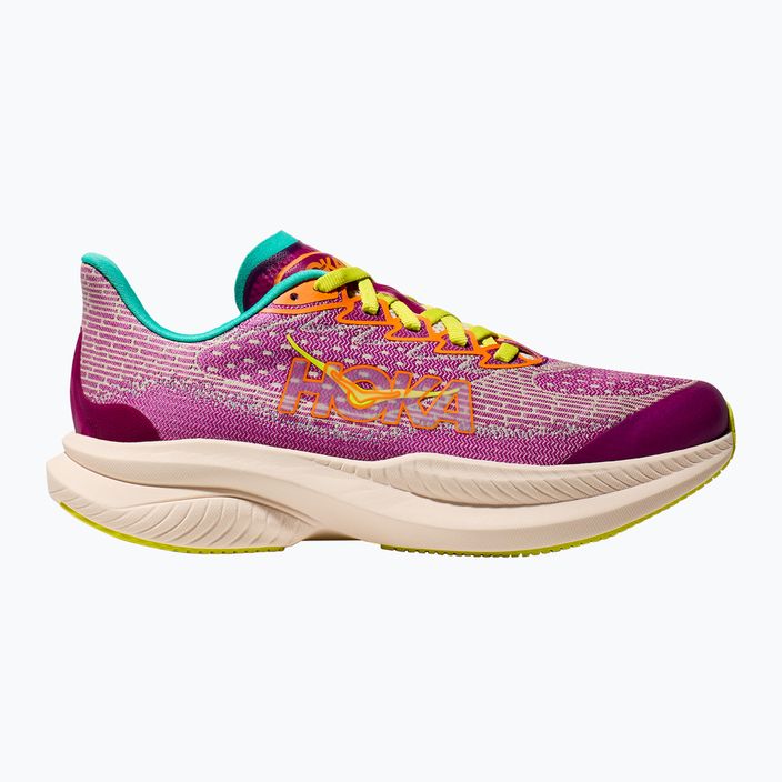 Детски обувки за бягане HOKA Mach 6 fuchsia/electric aqua 9