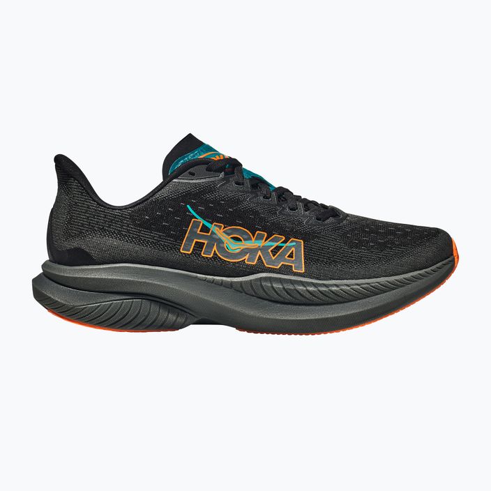 Мъжки обувки за бягане HOKA Mach 6 black/electric tangerine