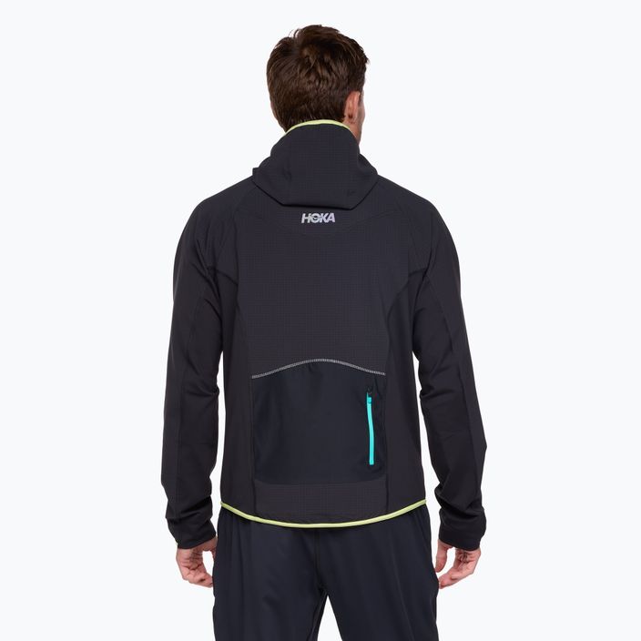 Мъжки потник за бягане HOKA Sky Glow Half Zip черен 2