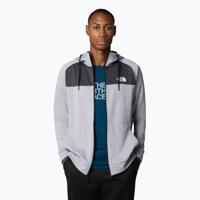 Мъжки суитшърт The North Face Reaxion Fleece light grey heather/ asphalt grey 4