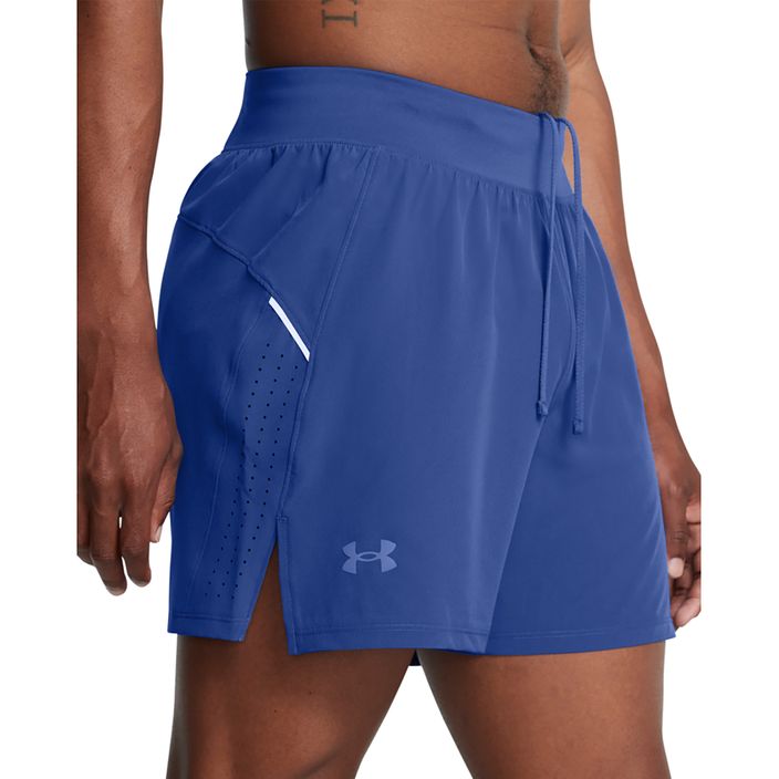 Мъжки шорти за бягане Under Armour Launch Elite 5" tech blue/tech blue/reflection 4