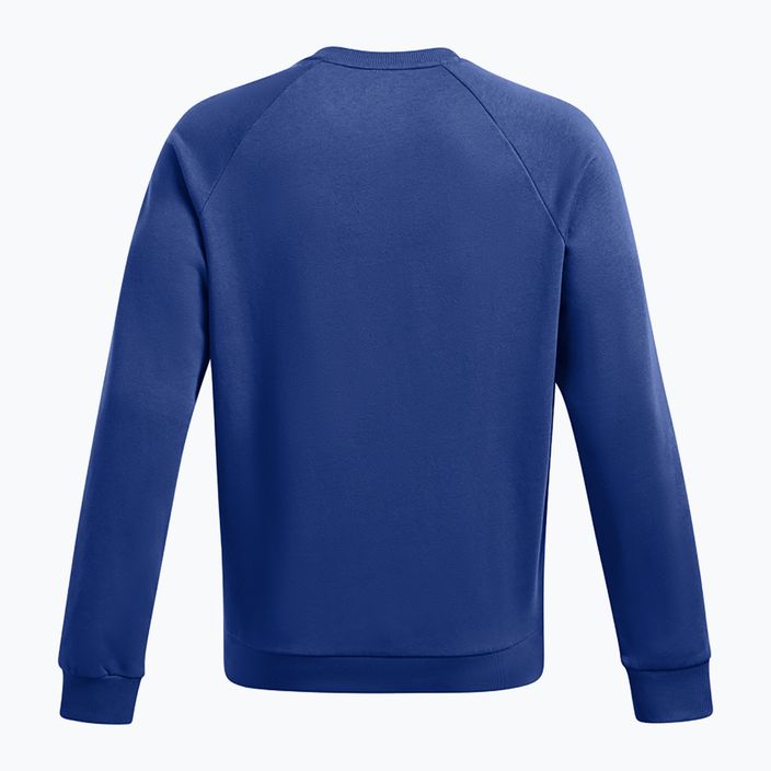 Мъжки суитшърт Under Armour Rival Fleece Crew tech blue/white 2