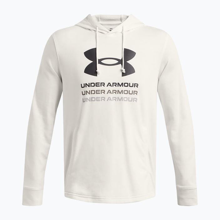 Мъжки Under Armour Rival Terry Graphic Hood onyx white/black