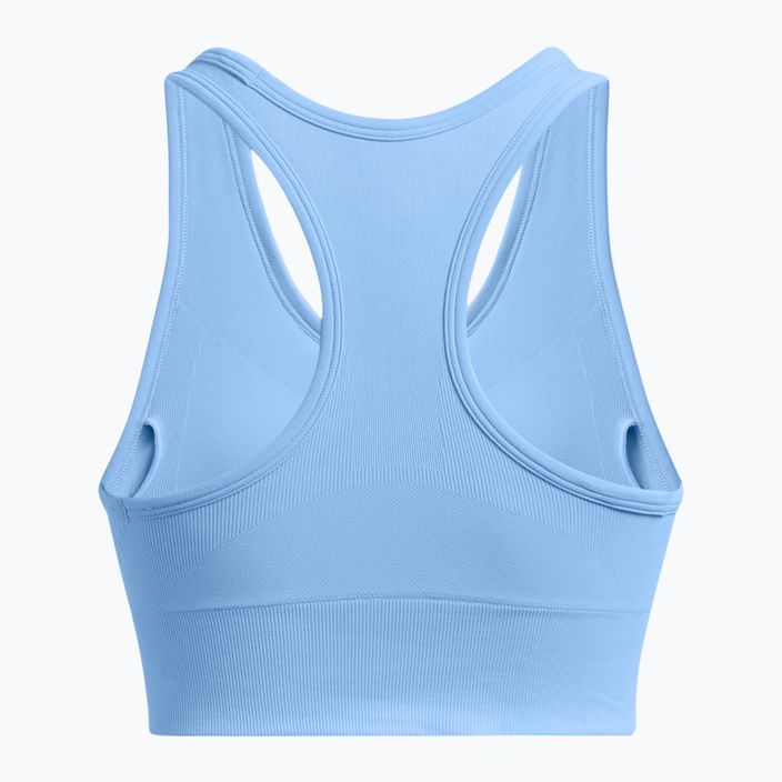 Under Armour Vanish Seamless Mid Марков сутиен за тренировки horizon blue/white 4