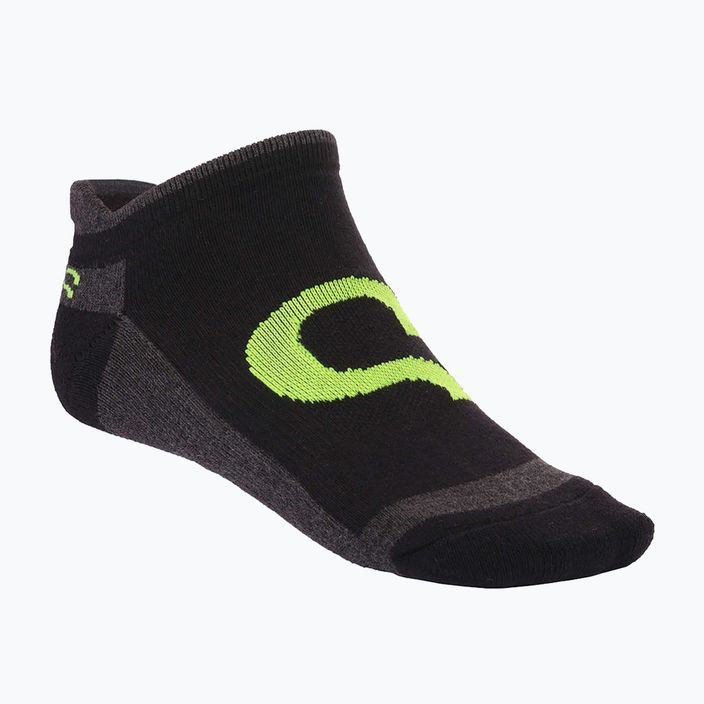 Чорапи за тенис Evoq Ankle графит/черно/жълто 4