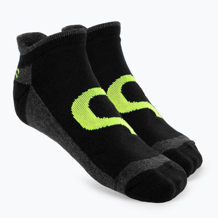 Чорапи за тенис Evoq Ankle графит/черно/жълто