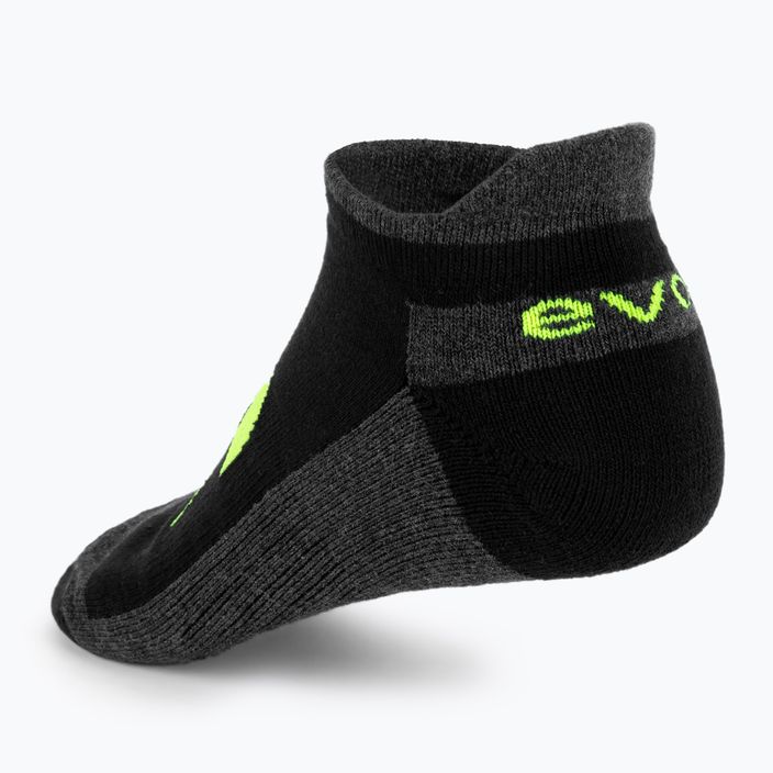 Чорапи за тенис Evoq Ankle графит/черно/жълто 2
