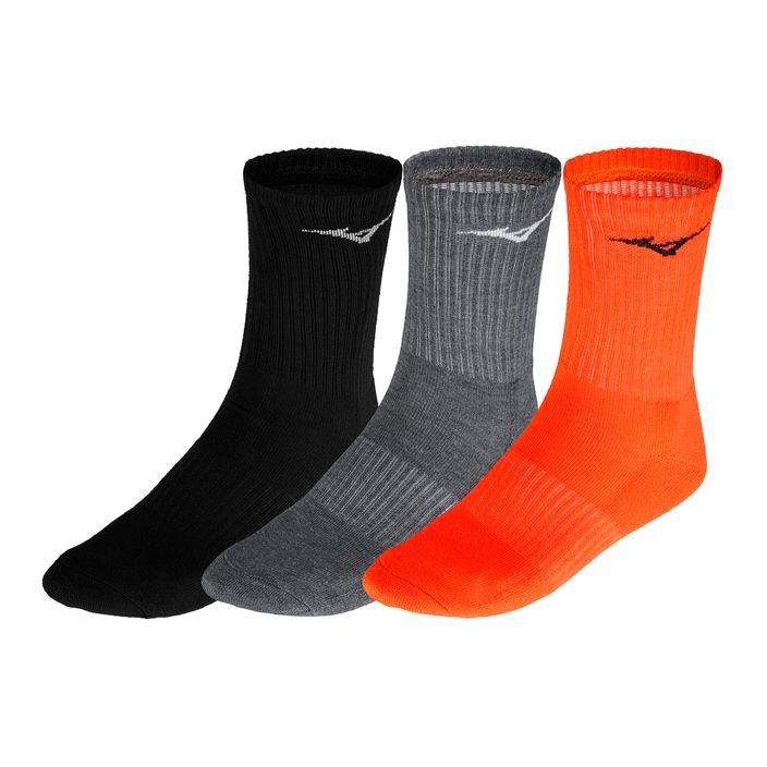 Mizuno Тренировъчни чорапи за бягане 3 чифта Black/Melange/Soleil 32GX2505Z96 2