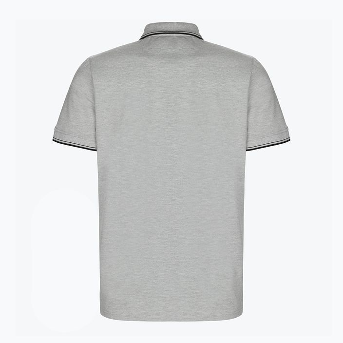 Мъжка тениска поло Pitbull West Coast Polo Slim Logo grey/melange 2