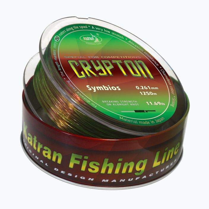 Зелена/кафява въдица за риболов на шаран Katran Crypton Symbios 2