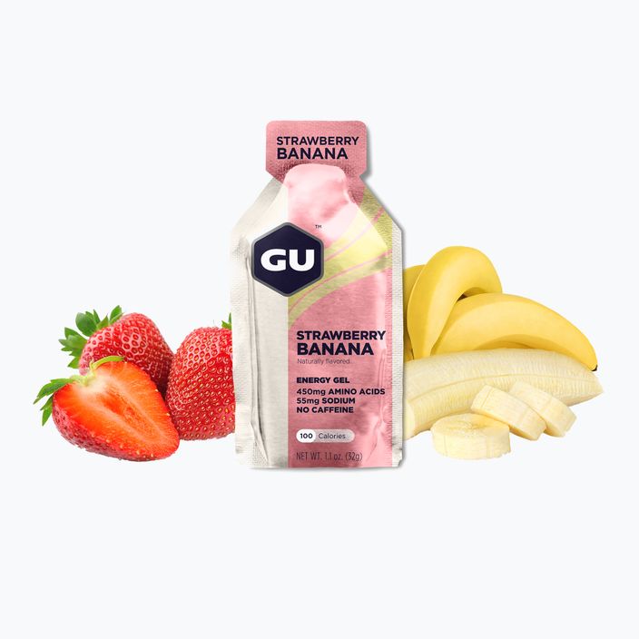 Енергиен гел GU 32 г ягода/банан 2