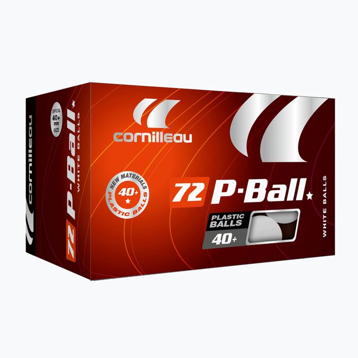 Cornilleau P-Ball* ABS EVOLUTION топчета за тенис на маса 72 бр. бели 3