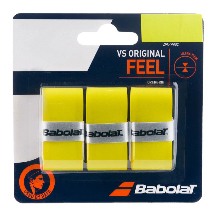 Обвивки за тенис ракета BABOLAT Vs Original X3 жълта 653040 2