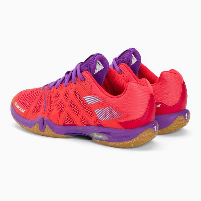 Дамски обувки за бадминтон Babolat 18 Shadow Team pink/purple 4