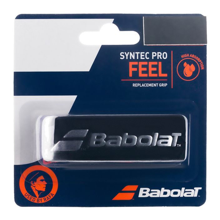 Обвивка за тенис ракета BABOLAT Syntec Pro X1 Black Silver 670051 2