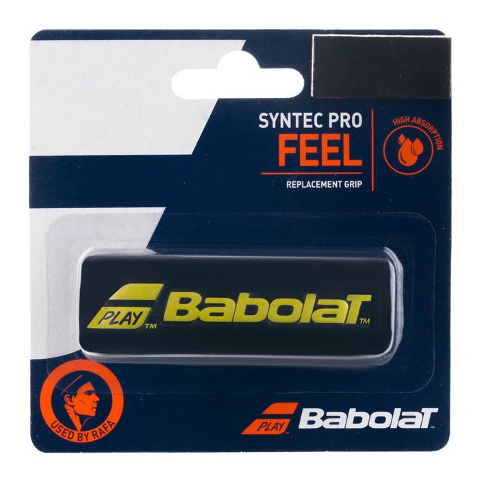 Обвивка за тенис ракета BABOLAT Syntec Pro X1 черна/жълта 670051 2