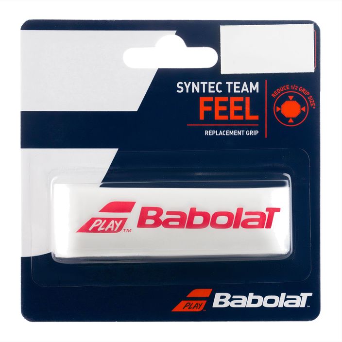 BABOLAT Syntec Team Grip X1 Обвивка за тенис ракета червено и бяло 670065 2