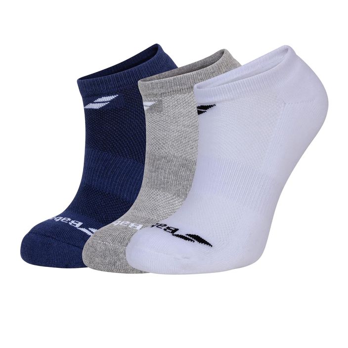Чорапи за тенис BABOLAT Invisible 3 чифта бяло/тъмно сиво/сиво 5UA1461 2